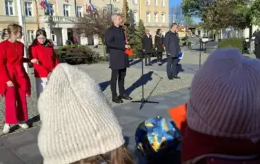 Przemowa władz miasta Zgierza 