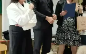 Pani Dyrektor wita gości