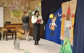 Pani Dyrektor wita gości
