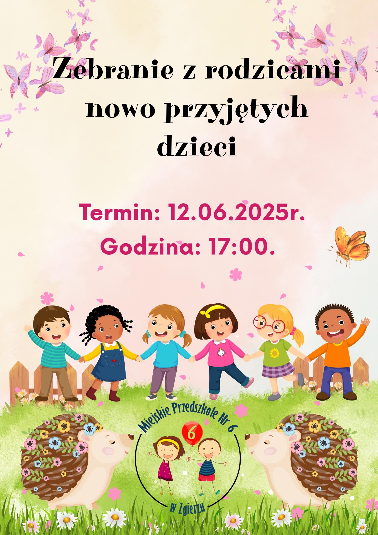 plakat dotyczący zebrania
