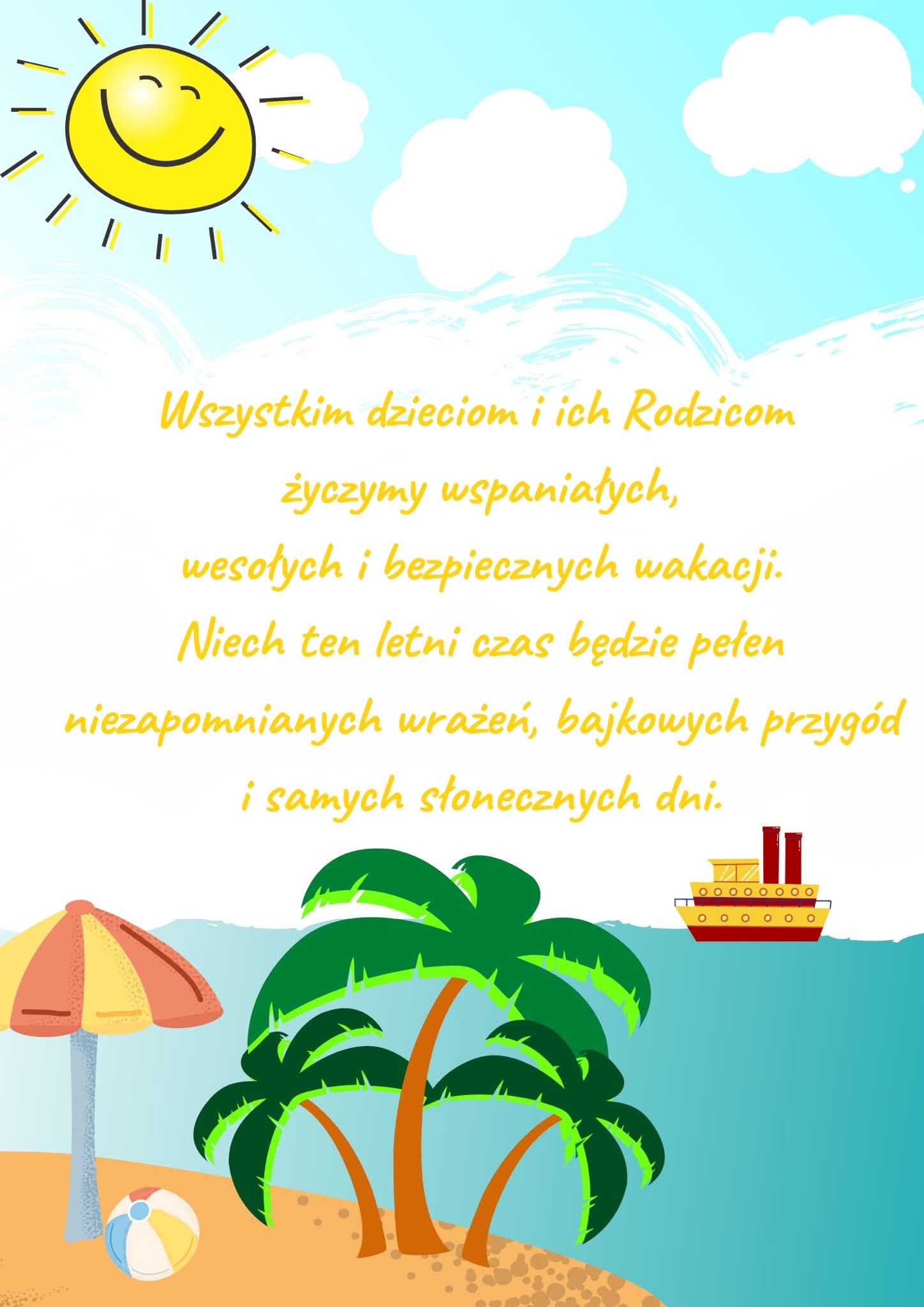 życzenia wakacyjne