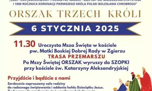 plakat o Orszaku Trzech Króli