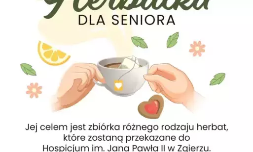 Zbiórka herbat dla seniorów z hospicjum 