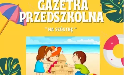 Okładka gazetki przedszkolnej - lato