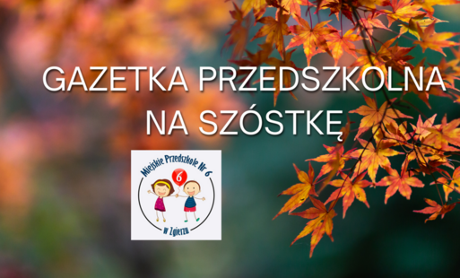 Okładka gazetki przedszkolnej - jesień